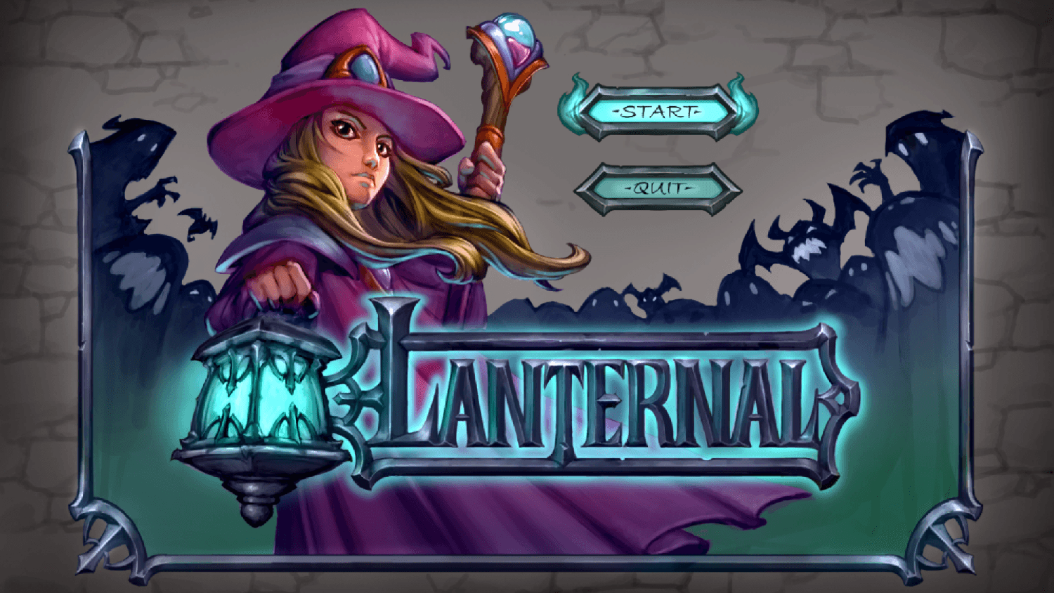 title artwork for lanternal game jam game