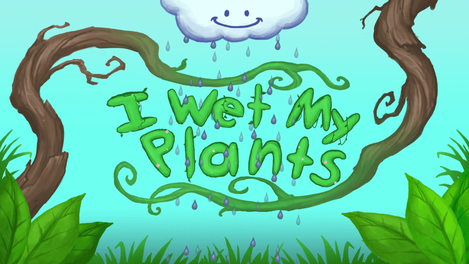 title artwork for I wet my plants game jam game